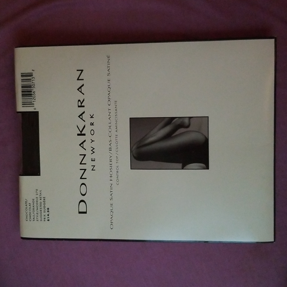 Donna Karan Opaque Satin Hosiery, Chocolate brown